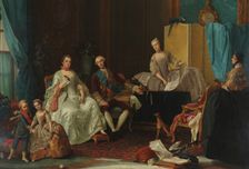 The family of Philip I (1720-1765), Duke of Parma, 1757. Creator: Baldrighi, Giuseppe (1722-1803)