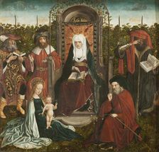 The Family of Saint Anne (Triptych, central panel), ca 1500-1510. Creator: Master of the Family of Saint Anne (active ca 1500-1510)
