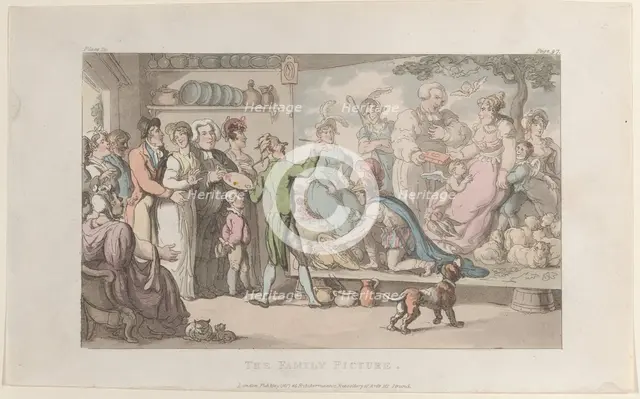 The Family Picture, from "The Vicar of Wakefield", May 1, 1817., May 1, 1817. Creator: Thomas Rowlandson.