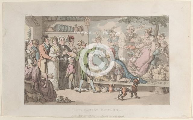 The Family Picture, from "The Vicar of Wakefield", May 1, 1817., May 1, 1817. Creator: Thomas Rowlandson.