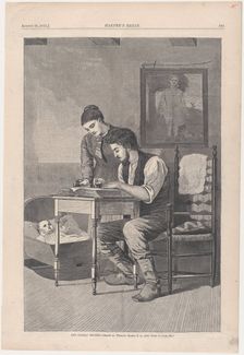 The Family Record (Harper's Bazar, Vol. VIII), August 28, 1875. Creator: Unknown