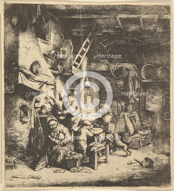 The Family (reverse copy), 1610-85. Creator: Unknown.