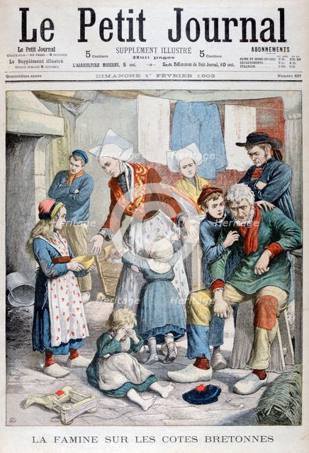 The famine of the Breton fishermen, 1903. Artist: Unknown