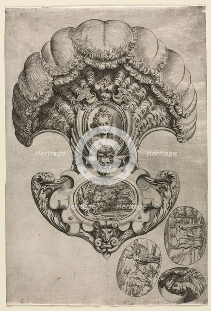 The Fan (LEventail ), c. 1589-1595. Creator: Agostino Carracci (Italian, 1557-1602).