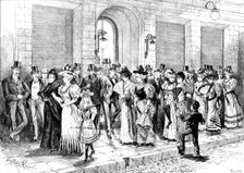 The Fashionable Promenade in Montevideo: outside the Club Uruguayo, 1895. Creator: Melton Prior