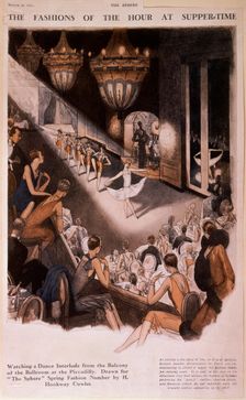 The Fashions of the Hour at Suppertime 1926. Creator: H Hookway Cowles