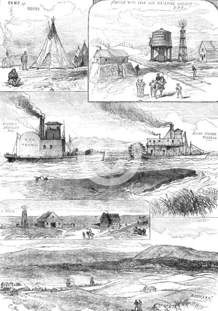 The Far West of America: sketches in the Dakota Territory, 1881. Creator: Unknown.