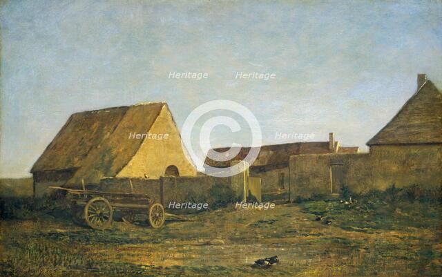 The Farm, 1855. Creator: Charles Francois Daubigny.