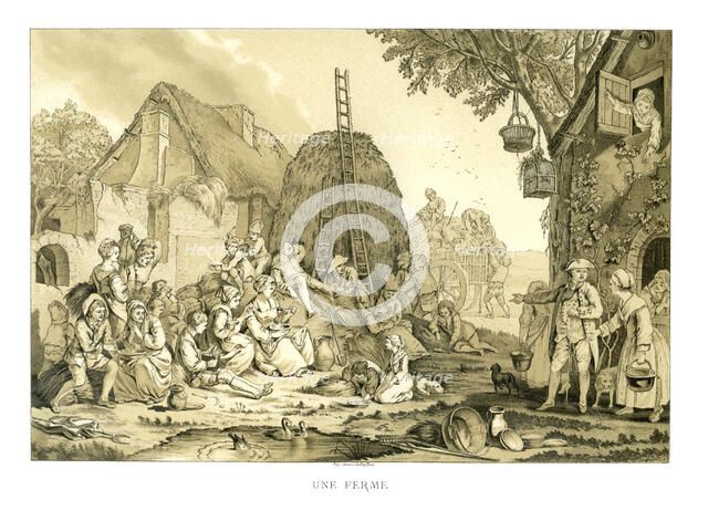 The Farm, (1885).Artist: Jean-François Janinet   