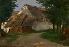 The Farm at the Entrance of the Wood, 1860-1880. Creator: Rosa Bonheur (French, 1822-1899)