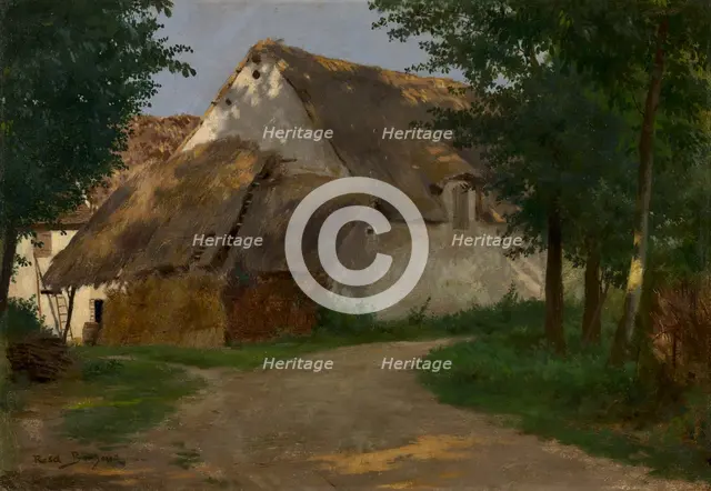 The Farm at the Entrance of the Wood, 1860-1880. Creator: Rosa Bonheur (French, 1822-1899).