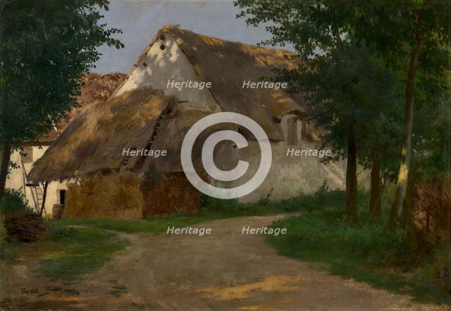 The Farm at the Entrance of the Wood, 1860-1880. Creator: Rosa Bonheur (French, 1822-1899).