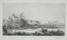 The Farm on the River (La Ferme Sur La Rivière: Effet Du Soir). Creator: Alphonse Legros (French, 1837-1911)