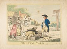 The Farm Yard, April 29, 1786. Creator: Attributed to Henry Kingsbury (British, active ca. 1775-98)
