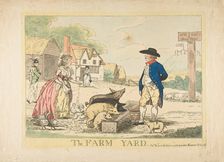 The Farm Yard, April 29, 1786. Creator: Attributed to Henry Kingsbury (British, active ca. 1775-98)