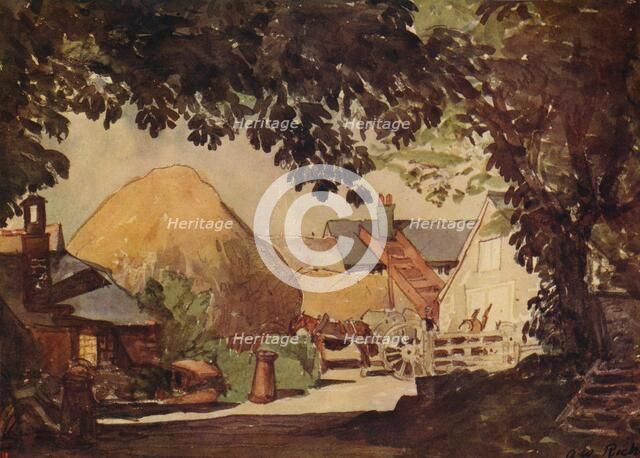 'The Farmyard', c1915. Artist: Alfred William Rich.