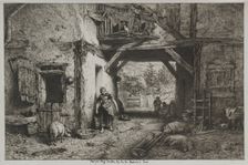 The Farmyard. Creator: Charles-Émile Jacque (French, 1813-1894)