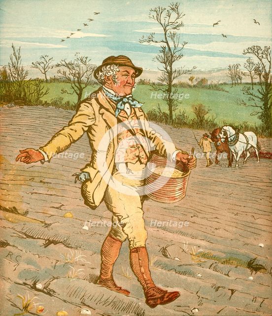 '...The Farmer who sowed the corn', c1878. Creator: Randolph Caldecott.
