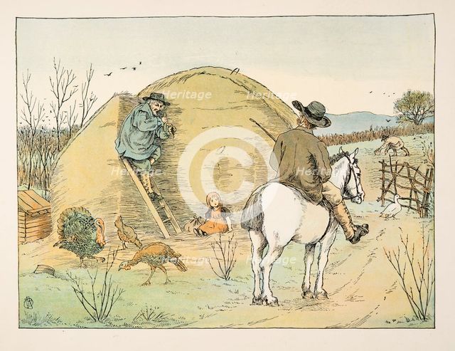 The Farmer, from Four and Twenty Toilers, pub. 1900 (colour lithograph)