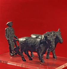 The farmer of Arezzo, bronze Sculpture, from Arezzo