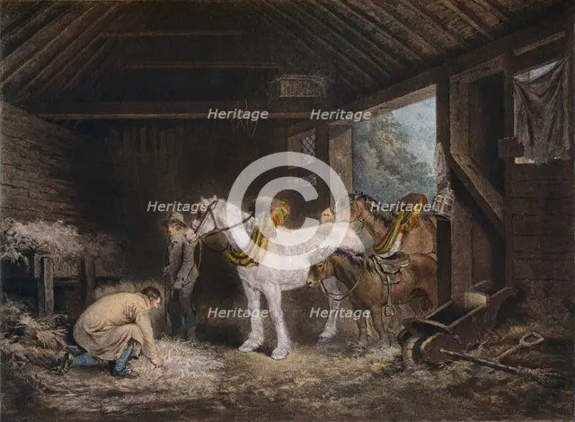 The Farmer's Stable, (1791) 1901. Artist: George Morland