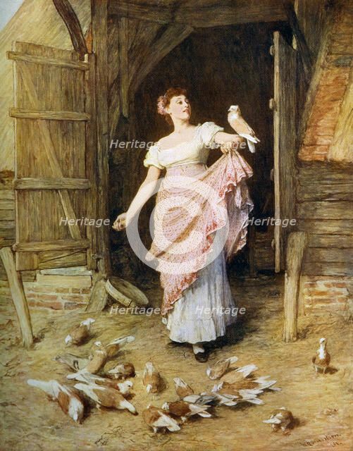 'The Farmer's Daughter', 1881, (1912). Creator: William Quiller Orchardson.