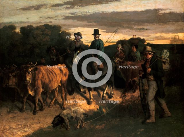 'The Farmers of Flagey' ('Les Paysans de Flagey'), 1855. Artist: Gustave Courbet