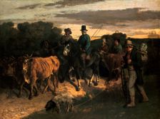 The Farmers of Flagey ('Les Paysans de Flagey'), 1855. Artist: Gustave Courbet