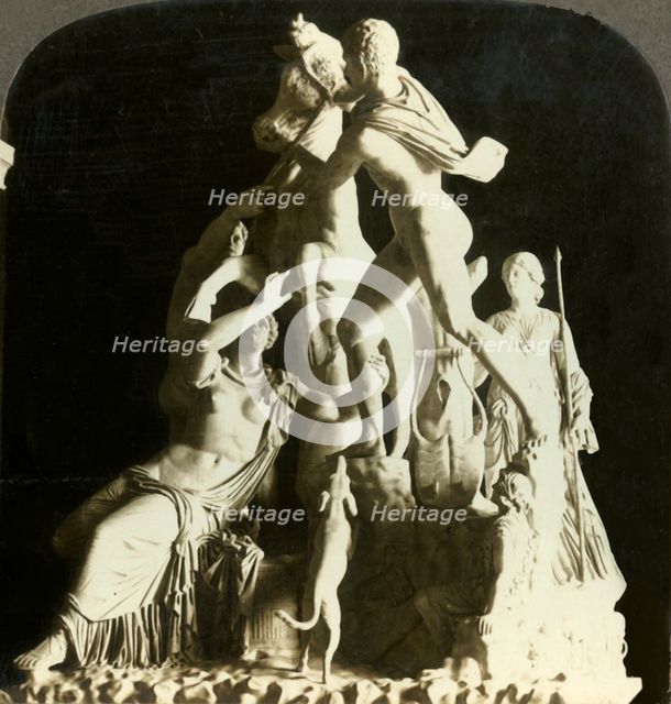 'The Farnese Bull, National Museum, Naples, Italy', c1909. Creator: Unknown.