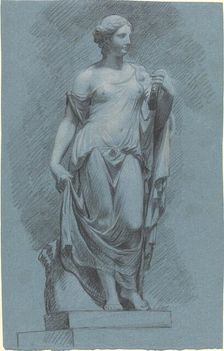 The "Farnese Flora" at Stourhead. Creator: Samuel Woodforde