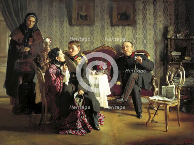 'The Farewell', 1872.  Artist: Alexei Ivanovich Korzukhin