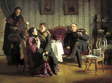 The Farewell 1872. Artist: Alexei Ivanovich Korzukhin