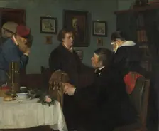 The Farewell, 1878. Creator: Harriet Backer