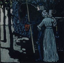 The Farewell, 1907. Artist: Kandinsky, Wassily Vasilyevich (1866-1944)