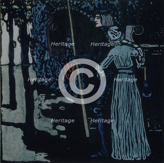The Farewell, 1907. Artist: Kandinsky, Wassily Vasilyevich (1866-1944)