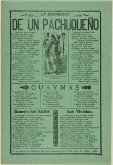 The Farewell of a Man From Pachuca, 1920. Creator: José Guadalupe Posada