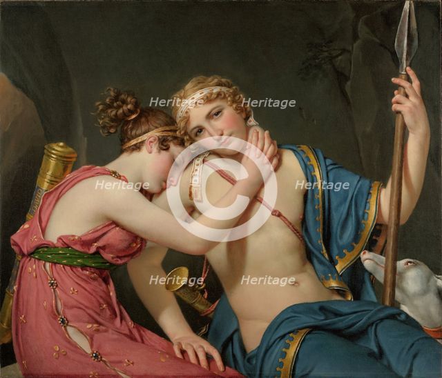 The Farewell of Telemachus and Eucharis, 1818. Creator: Jacques-Louis David.