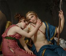 The Farewell of Telemachus and Eucharis, 1818. Artist: David, Jacques Louis (1748-1825)