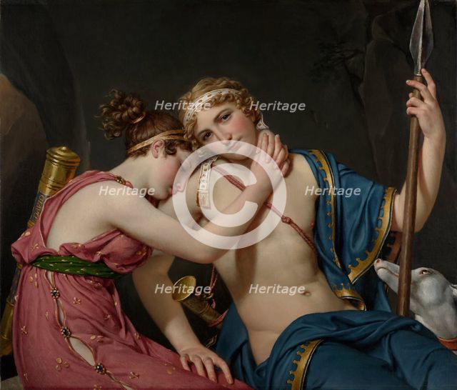 The Farewell of Telemachus and Eucharis, 1818. Artist: David, Jacques Louis (1748-1825)