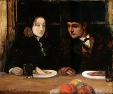 The Farewell Supper (Toilers of the Sea), 1897. Artist: Charles Cottet