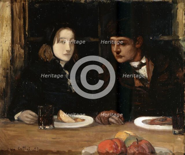 'The Farewell Supper', (Toilers of the Sea), 1897.  Artist: Charles Cottet