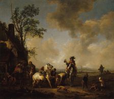 The farrier, after Wouwerman, between 1609 and 1699. Creator: Unknown