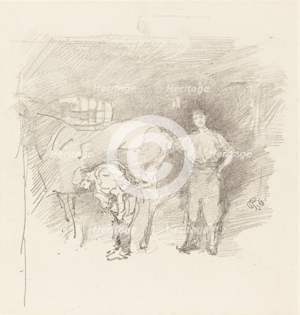 The Farriers, 1888. Creator: James Abbott McNeill Whistler.