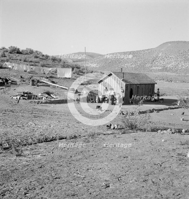 The fartherest house up Cow Hollow...Oregon, 1939. Creator: Dorothea Lange.