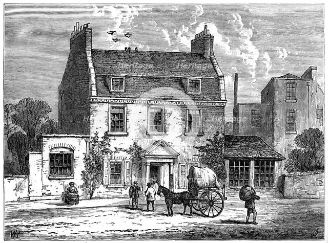 The 'Farthing Pie House', London, 1820 (1891). Artist: Unknown