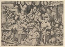 The Fat Kitchen, 1563. Creator: Pieter van der Heyden