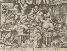 The Fat Kitchen, 1563. Creator: Pieter van der Heyden