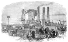 The Fatal Accident at New Hartley Colliery: view from the railway, taken shortly after..., 1862. Creator: Unknown