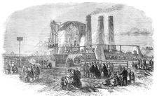 The Fatal Accident at New Hartley Colliery: view from the railway, taken shortly after..., 1862. Creator: Unknown