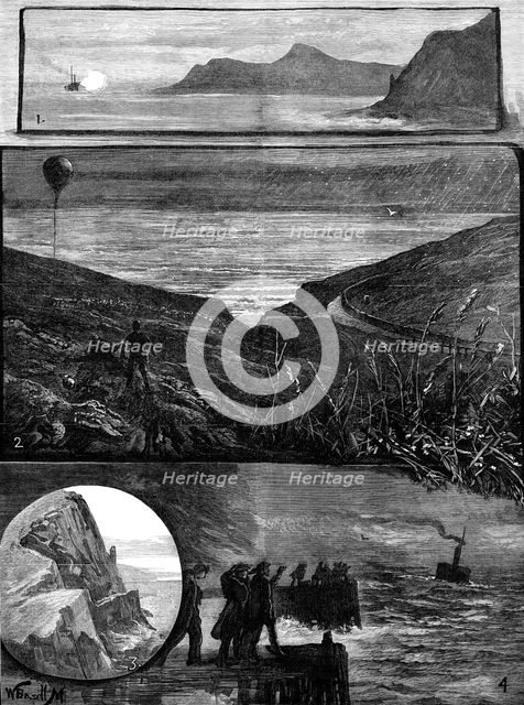 The Fatal Disaster with a Balloon, 1881. Creator: Unknown.